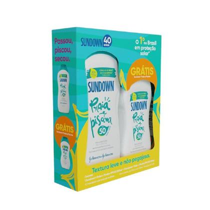 Imagem de Kit Protetor Solar Sundown Praia & Piscina FPS 50 200ml + Grátis 100ml