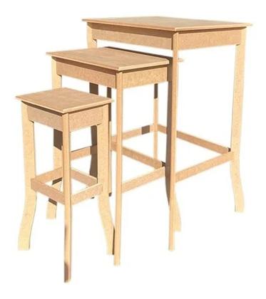 Imagem de Kit Provençal Trio De Mesa Decoração Festas Mdf Super Oferta