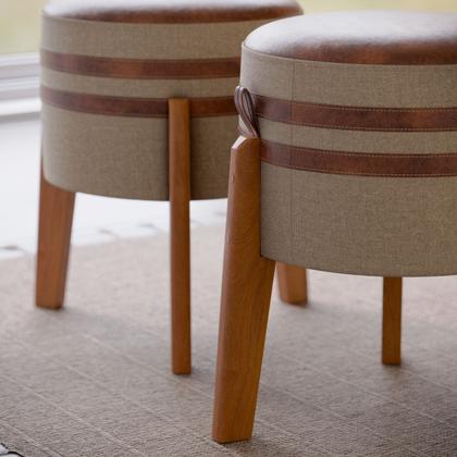 Imagem de Kit Puff Pix Bege com Aparência Suave e Conforto Estendido