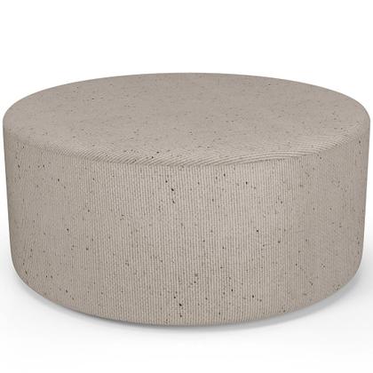 Imagem de Kit Puff Redondo Lola e Puff Recamier Orgânico Orbit W01 Linho Bege - Lyam Decor