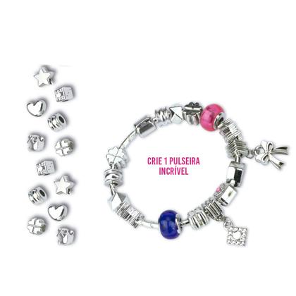 Imagem de Kit Pulseira Infantil Berloques Makebrinq Original
