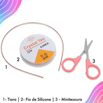 Imagem de Kit Pulseira Infantil De Miçangas C/ 380 Peças - 09 - Nybc