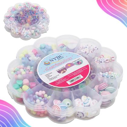Imagem de Kit Pulseira Infantil De Miçangas C/ 380 Peças - 09 - Nybc