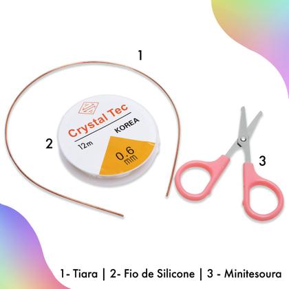Imagem de Kit Pulseira Infantil De Miçangas C/585 Peças - 15 Nybc