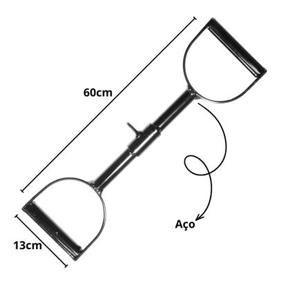 Imagem de Kit Puxador Estribo com Giro + Puxador Corda Trançada + Puxador Reto 50 cm + Puxador Triângulo + Puxador Pulley 60cm Etc... Ler descrição