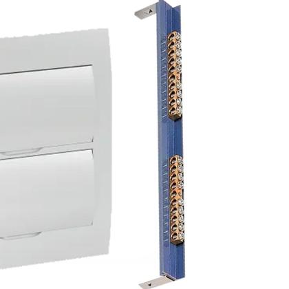 Imagem de Kit Quadro 24 Disj Emb + Barrament Terra/Neutro 24 Disj WEG