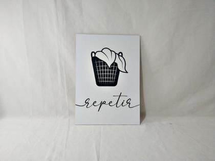 Imagem de Kit Quadros Lavanderia Roupas Área Serviço Decoração 4 Peças