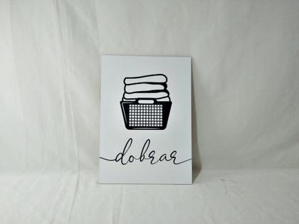 Imagem de Kit Quadros Lavanderia Roupas Área Serviço Decoração 4 Peças