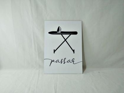 Imagem de Kit Quadros Lavanderia Roupas Área Serviço Decoração 4 Peças