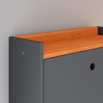 Imagem de Kit Quarto 2 Mesas Cabeceira Nicho Prateleira Sapateira Vertical Organizadora 18 Pares Calçados - Lojas RPM