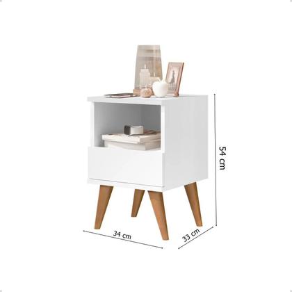 Imagem de Kit Quarto 2 Mesas De Cabeceira Retrô Pix e 1 Cabeceira Para Cama Queen 1,60 ENVIA SOMENTE 01 KIT