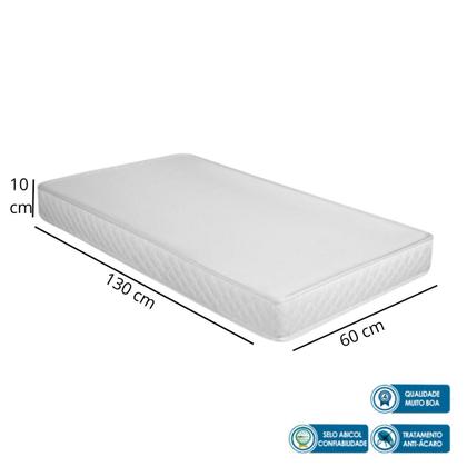 Imagem de Kit Quarto Bebê Moderno Berço Cômoda MDF E Colchão D18 Versátil Resistente