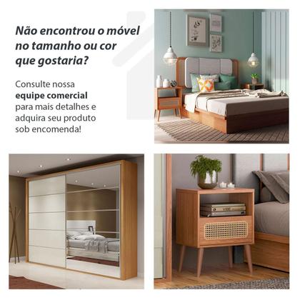 Imagem de Kit Quarto Cama + 2 Mesa De Cabeceira + Cabeceira 3,0m MDF