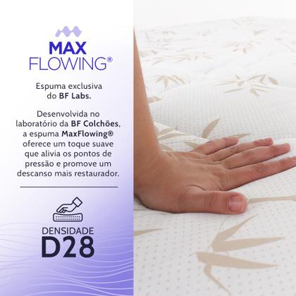Imagem de Kit Quarto Cama Box Queen + Colchão Molas Ensacadas Dupla Face + Cabeceira BF Colchões