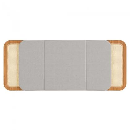 Imagem de Kit Quarto Cama + Cabeceira+ 2 Mesas De Cabeceira MDF Freijó