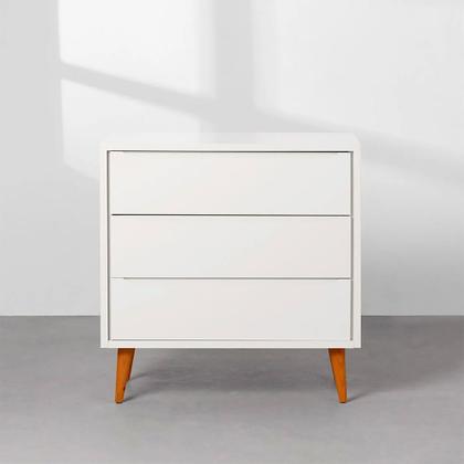 Imagem de Kit Quarto Infantil Theo - Berço + Cômoda - Branco Fosco