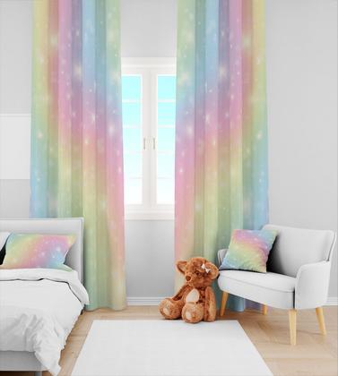 Imagem de Kit Quarto Infantil Tie Dye Candy Brilhos - 3 Itens