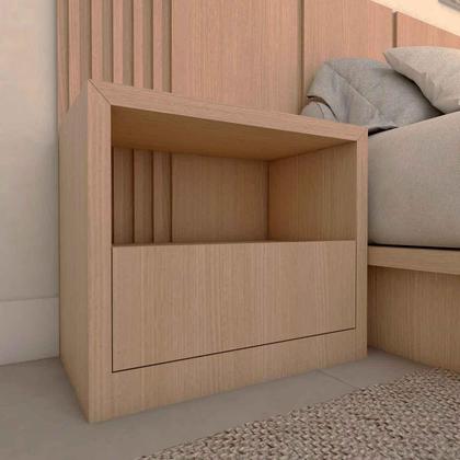 Imagem de Kit Quarto Sob Medida MDF Casal com 2 Mesas e Cabeceira 2,7m