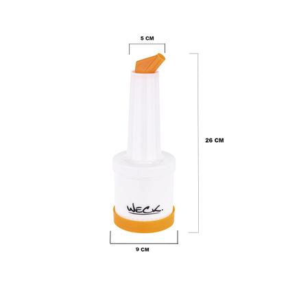 Imagem de Kit Quatro Garrafas Store'n Pour 500ml Laranja Weck