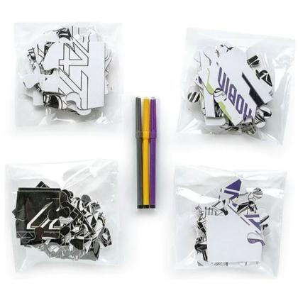 Imagem de Kit Quebra Cabeça Batman Para Colorir Com Canetinha Leo&Leo