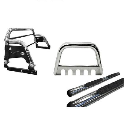 Imagem de Kit Quebra Mato Estribo Oval Santo Antônio Fiat Toro Cromado