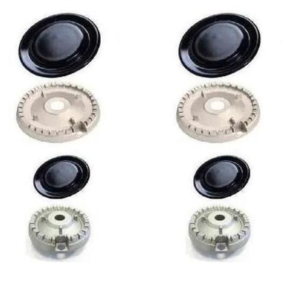 Imagem de Kit Queimador+espalhador Para Fogão Brastemp BFS5 - 5 Bocas