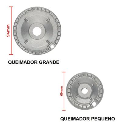 Imagem de Kit queimador+espalhador para fogão consul 5 bocas - cfs5var