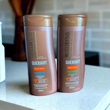 Imagem de Kit Queravit limpeza capilar 1 Shampoo Hidratante 1 Shampoo Antirresíduos