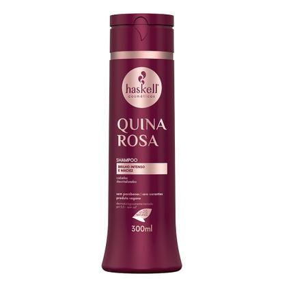 Imagem de Kit Quina Rosa Haskell Shampoo Condicionador e Máscara 300g/ml + Leave-in Finalizador 240g