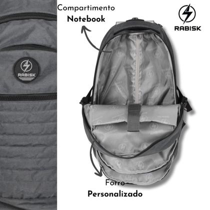 Imagem de Kit Rabisk Trade Mochila com Rodas para Notebook RK4210 + Lancheira RK4213 + Estojo Box RK4214