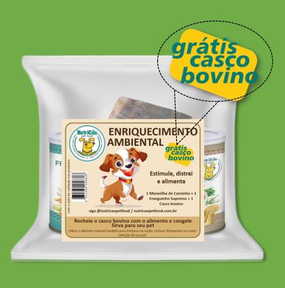 Imagem de Kit Ração Úmida Enriquecimento Ambienal 2 Brinquedo para Cachorro Interativo Bem Estar Pet Gratis