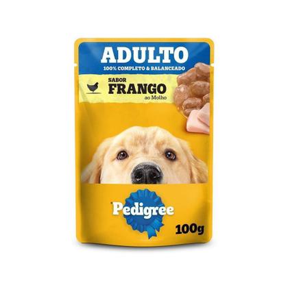 Imagem de Kit Ração Úmida Pedigree Sachê Frango ao Molho para Cães Adultos 36 Unidades