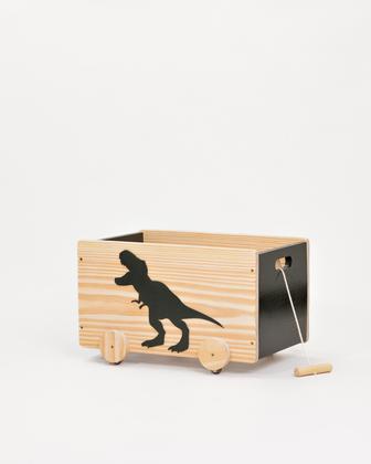 Imagem de Kit Rack Organizador Pocket  Caixa De Brinquedos Dino TREX