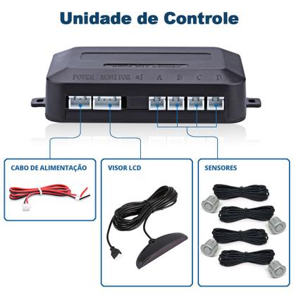 Imagem de Kit Rádio C/ Tela + Câmera Ré + Sensor Ré Prata Honda New Fit 2009 2010 2011 2012 2013 2014 USB Bluetooth