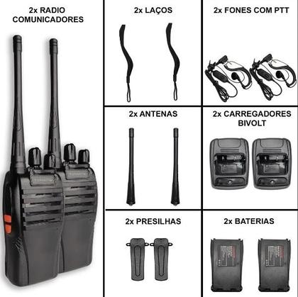 Imagem de Kit Rádio Comunicador FM UHF e VHF Tomate MRA-002 - Comunicação Eficiente e Clareza em Longas Distâncias
