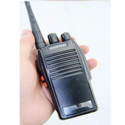 Imagem de Kit Rádio Comunicador Walk Talk Baofeng 777s Alcance 12km + Fone