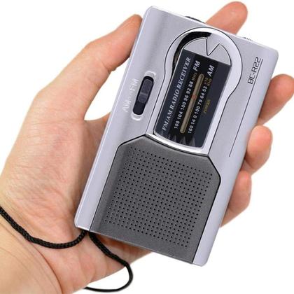 Imagem de Kit Radio de Bolso AM FM 822e Com Fone de Ouvido Portatil 