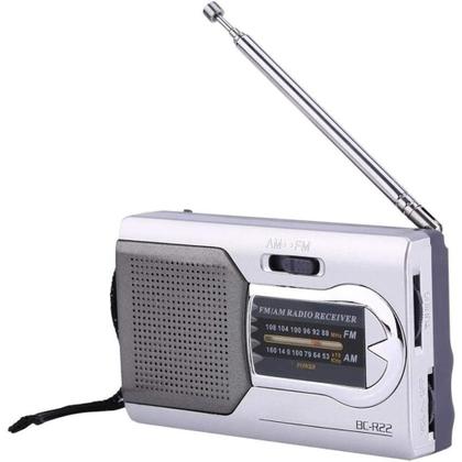 Imagem de Kit Radio de Bolso AM FM 822e Com Fone de Ouvido Portatil 