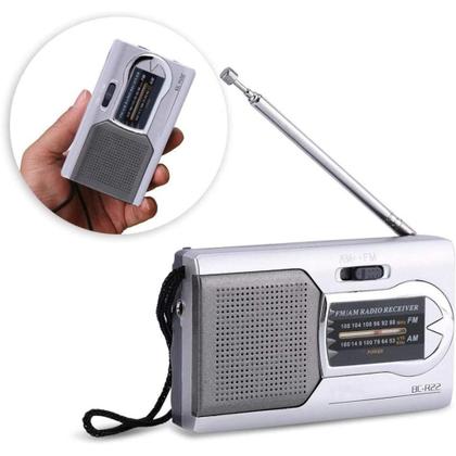 Imagem de Kit Radio de Bolso AM FM 822e Com Fone de Ouvido Portatil 