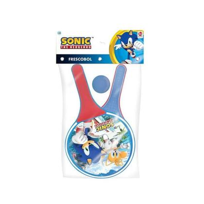Imagem de Kit Raquete Com Bolinha Frescobol Sonic Líder Brinquedos
