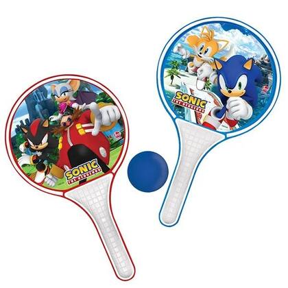 Imagem de Kit Raquete com Bolinha Frescobol Sonic Lider Brinquedos