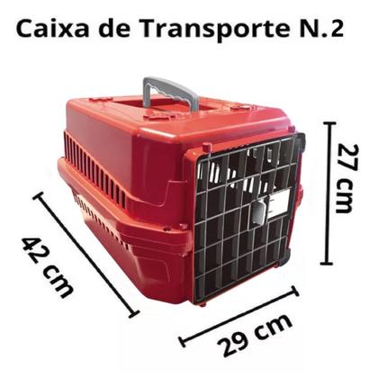Imagem de Kit Rasqueadeira 12cm Chalesco + Caixa de Transporte Pet N2