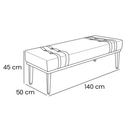 Imagem de Kit Recamier e Cabeceira Santorini SPZ 140cm Veludo