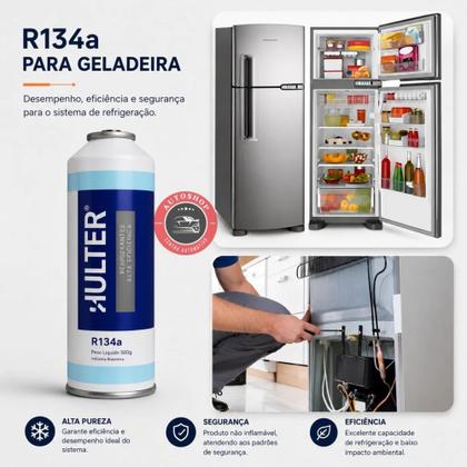 Imagem de Kit Recarga De Gás R134a para Geladeira/freezer, Solda, Filtro