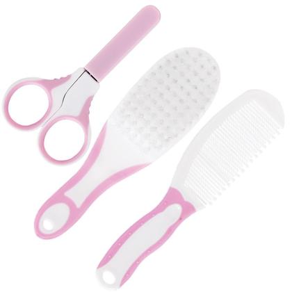 Imagem de Kit Recem Nascido Cuidados Bebê + Aspirador Nasal Buba Rosa