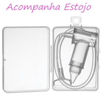 Imagem de Kit Recem Nascido Cuidados Bebê + Aspirador Nasal Buba Rosa