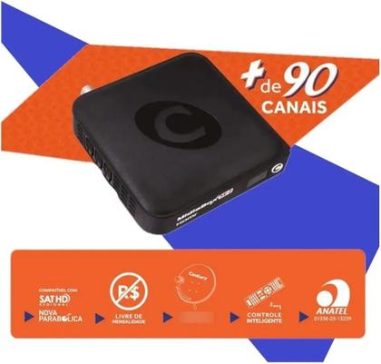 Imagem de Kit Receptor Midiabox C/ Lnbf Simples Max Digital Century