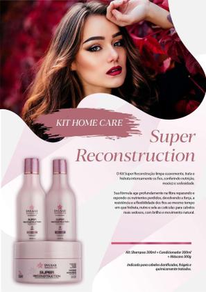 Imagem de Kit Reconstrução Home Care Com Queratina E Shampoo Detox