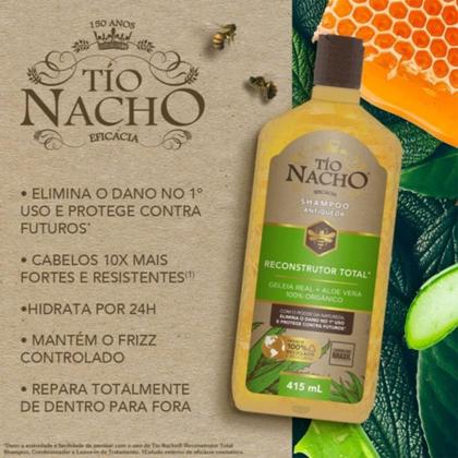 Imagem de Kit Reconstrutor Shampoo 415ml + Condicionador 415ml Tio Nacho