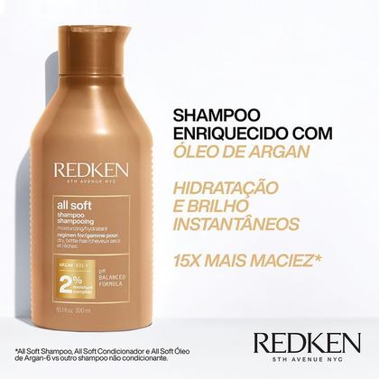 Imagem de Kit Redken All Soft Shampoo e Máscara (2 produtos)